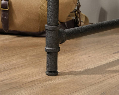 Iron Foundry Desk with contemporary 'pipework' frame