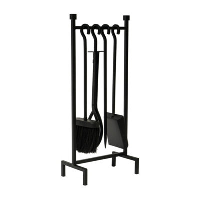 Iron Hanging Rack Fireside Companion Set H51cm W22Cm