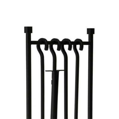 Iron Hanging Rack Fireside Companion Set H51cm W22Cm