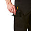 Iron Mountain Workwear Mens Classic Cargo Trousers with Knee Pad Pockets, Black, 30W (31" Reg Leg)