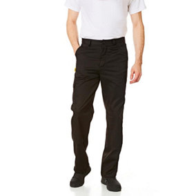 Iron Mountain Workwear Mens Classic Cargo Trousers with Knee Pad Pockets, Black, 32W (31" Reg Leg)