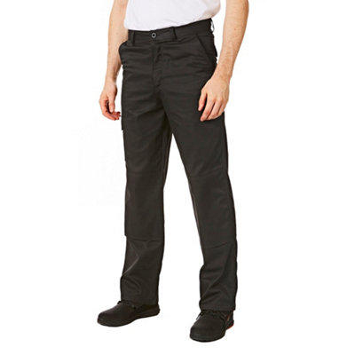 Iron Mountain Workwear Mens Classic Cargo Trousers with Knee Pad Pockets, Black, 40W (31" Reg Leg)