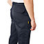 Iron Mountain Workwear Mens Classic Cargo Trousers with Knee Pad Pockets, Navy, 32W (29'' Short Leg)