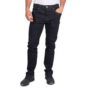 Iron Mountain Workwear Mens Stretch Denim Work Jeans, Black, 30W (29'' Short Leg)
