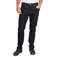 Iron Mountain Workwear Mens Stretch Denim Work Jeans, Black, 38W (33'' Long Leg)