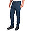 Iron Mountain Workwear Mens Stretch Denim Work Jeans, Denim Blue, 42W (31'' Regular Leg)
