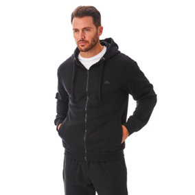 Iron Mountain Workwear Mens Zip Up Hooded Hoodie, Black, XL
