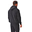 Iron Mountain Workwear Mens Zip Up Hooded Hoodie, Charcoal, 4XL