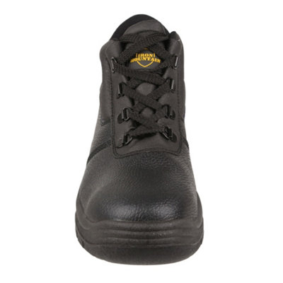 Iron Mountain Workwear Unisex Safety S3 SRC Chukka Ankle Boots, Black, UK 8/EU 42