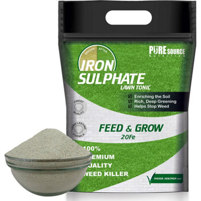 Iron Sulphate 10kg Makes Grass Greener, Hardens Turf and Prevents Lawn Disease Makes upto 10,000L & Covers upto 10,000m2 by PSN