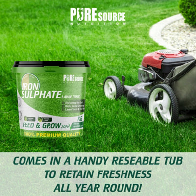 Iron Sulphate 2.5KG - Makes Grass Greener, Hardens Turf and Prevents Lawn Disease Makes upto 2500L & Covers upto 2500m2 by PSN