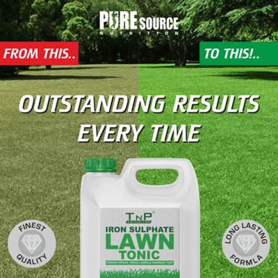 Iron Sulphate 20 Litres Makes Grass Greener, Hardens Turf and Prevents Lawn Disease Makes upto 420L & Covers upto 200m2 by PSN