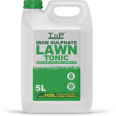 Iron Sulphate 5L - Makes Grass Greener, Hardens Turf and Prevents Lawn Disease Makes upto 105L & Covers upto 50m2 by PSN