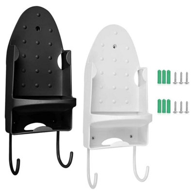 Ironing Board Holder Hanger Door Cupboard Wall Mount Storage Rack Black