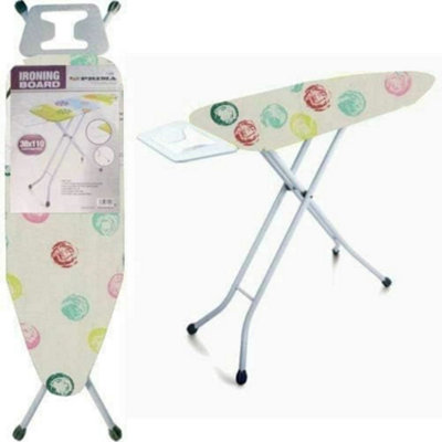 Ironing Board Lightweight Height Adjustable Wide Iron Rack Non Slip Feet 33 X 105cm