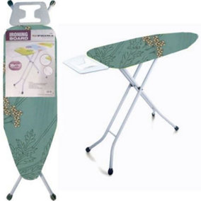Ironing Board Wide Adjustable Stand Modern Folding Portable Iron 38Cm X 110Cm