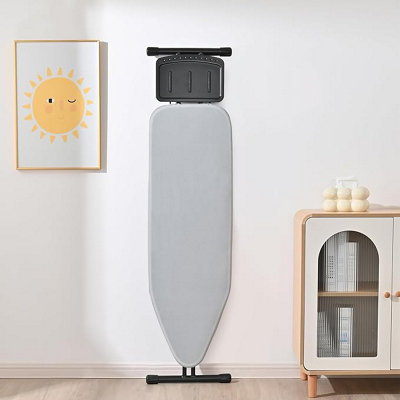 Ironing Board with Iron Rest, Iron Board with Extra Thick Cover, Adjustable Compact and Space Saver Foldable Ironing Board