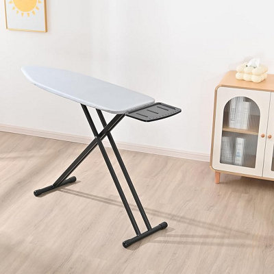 Ironing Board with Iron Rest, Iron Board with Extra Thick Cover, Adjustable Compact and Space Saver Foldable Ironing Board