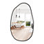 Irregular Wall Mounted Framed Bathroom Mirror Vanity Mirror for Dressing Table W 510 mm x H 850 mm