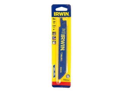 Irwin 10504153 Sabre Saw Blade 618R 150mm Metal Cutting Pack of 5 IRW10504153