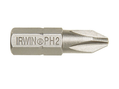 Irwin 10504388 Screwdriver Bits Phillips PH2 25mm (Pack 2) IRW10504388