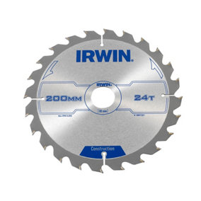Irwin 1897201 Construction Circular Saw Blade 200 x 30mm x 24T ATB IRW1897201