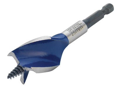 Irwin 1921995 Blue Groove 6X Stubby Wood Bit 25 x 100mm IRW1921995