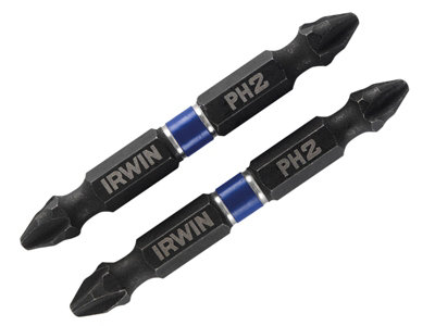 Irwin 1923375 Impact Double-Ended Screwdriver Bits Phillips PH2 60mm (Pack 2) IRW1923375