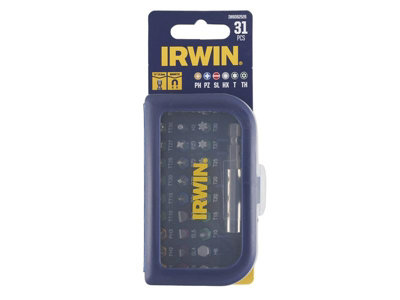 IRWIN 31-Piece Colour Coded Screwdriver Bit Set for Easy Tool Selection