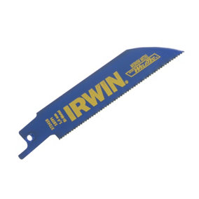 Irwin 418R Sabre Saw Blade for Metal Cutting 100mm Pack of 5 IRW10504148