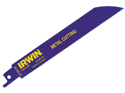 IRWIN - 614R Bi-Metal Sabre Saw Blades for Metal Cutting 150mm Pack of 25