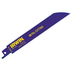 IRWIN - 614R Bi-Metal Sabre Saw Blades for Metal Cutting 150mm Pack of 25