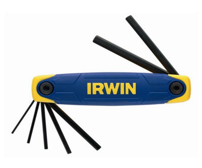 Irwin 7 Piece Folding Hex Key Set Allen Key 10765 2mm - 8mm IRWT10765 T10765