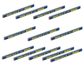Irwin Carpenter's Pencils Strait-Line Medium Hardness Pack of 10 STL66300 T66300