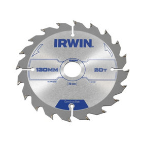 IRWIN - Construction Circular Saw Blade 130 x 20mm x 20T ATB
