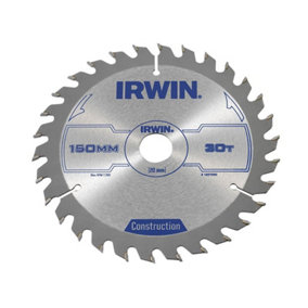IRWIN - Construction Circular Saw Blade 150 x 20mm x 30T ATB