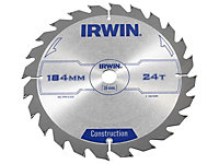 IRWIN - Construction Circular Saw Blade 184 x 16mm x 24T ATB