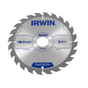 IRWIN - Construction Circular Saw Blade 184 x 30mm x 24T ATB