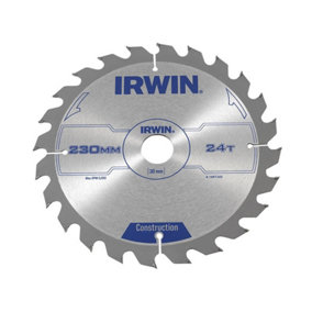IRWIN - Construction Circular Saw Blade 230 x 30mm x 24T ATB