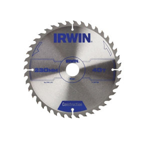 IRWIN - Construction Circular Saw Blade 230 x 30mm x 40T ATB