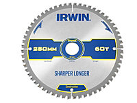IRWIN - Construction Mitre Circular Saw Blade 250 x 30mm x 60T ATB/Neg