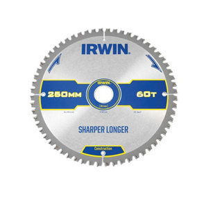 IRWIN - Construction Mitre Circular Saw Blade 250 x 30mm x 60T ATB/Neg