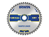 IRWIN - Construction Mitre Circular Saw Blade 254 x 30mm x 48T ATB/Neg