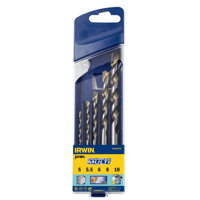 IRWIN Cordless Multi-Purpose Drill Bit Set, 5 Piece 5-10mm