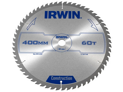 Irwin General Purpose Table & Mitre Saw Blade 400 x 30mm x 60T ATB IRW1897348