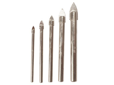 Irwin Glass Tile Ceramic Drill Bit Set 5 Piece IRW10507912 10507912 4mm - 10mm