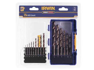 Irwin cobalt drill on sale bit set