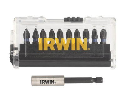 IRWIN Impact Pro 10-Piece Pozi Screwdriver Bit Set for Ultimate Performance and Durability