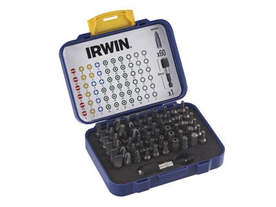 Irwin IW6062527 Colour Coded Screwdriver Bit Set 61 Piece IRWIW6062527