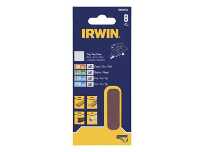 Irwin IW8083215 Multi Sander Detail Sanding Sheet Set 8 Piece IRWIW8083215